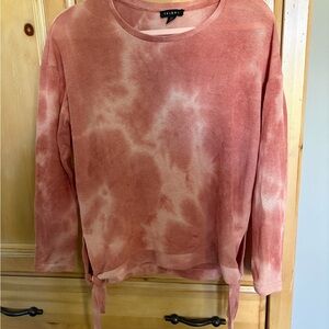 Tribal Tie-Dye Knit Top – Pink | Size P/S